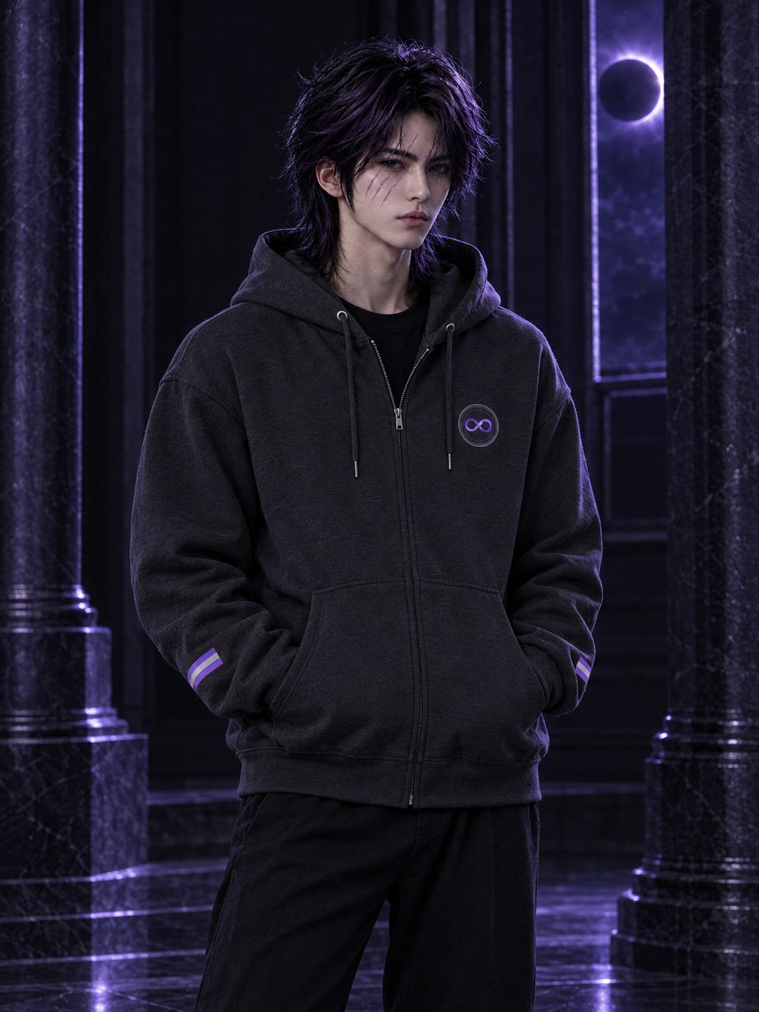 ECLIPSEUS Zip Hoodie